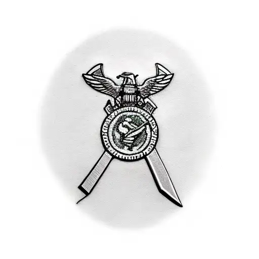 USMC Threat Halo tattoo design idea