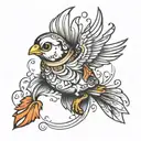 chick diving tattoo design tattoo design idea