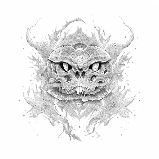 torn skin  tattoo design idea