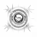 torn skin eye tattoo design idea