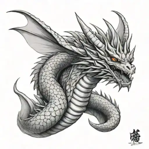 King Ghidorah tattoo design idea