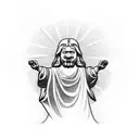 great wall of china christ the redeemer  tattoo design idea