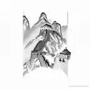 great wall of china christ the redeemer  tattoo design idea
