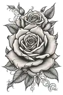 rose tattoo Isaiah 41:10 tattoo design idea