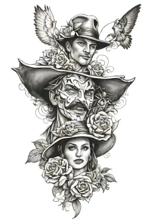 JACQUELINE & mARIO tattoo design idea