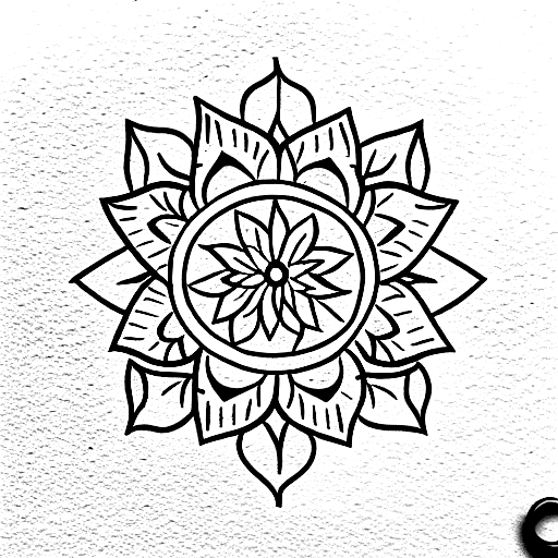 Mandala tattoo design idea