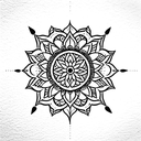Mandala tattoo design idea
