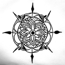 Mandala tattoo design idea