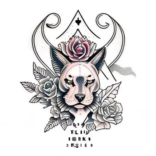 Neo Traditional, animal, dark undertone, flowers  tattoo design idea