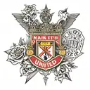 man utd tattoo design idea