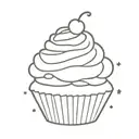 cupcake tattoo design idea