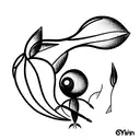 pikmin carring a neobong tattoo design idea