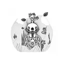 kodama in the forest tattoo design idea