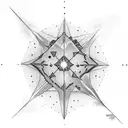 orions belt. Making the 3 main star in red and the other ones in black tattoo design idea