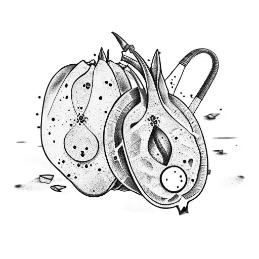 camino de santiago pinza y aguacate tattoo design idea