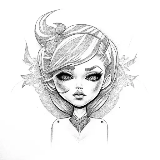 bratz tattoo design idea