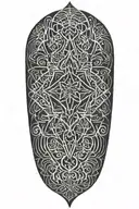 geometric pattern tattoo design idea