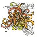 Marley in cursive writing tattoo design idea