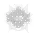 A fractal pattern of geometric shapes forming a mathematical equation tattoo design idea