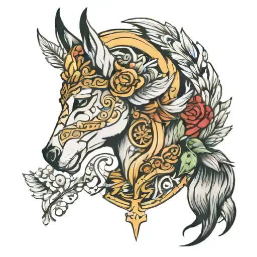 freya norse goddess tattoo design idea