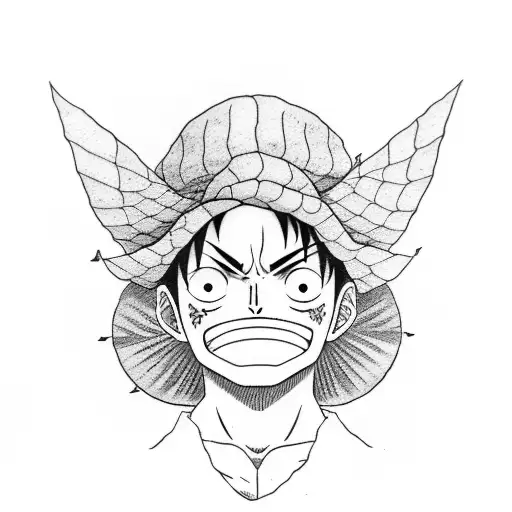 luffy tattoo design idea