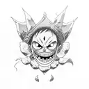luffy com 3d2y tattoo design idea