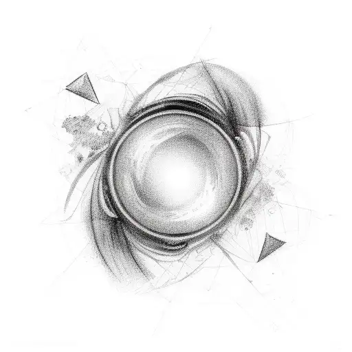 black hole tattoo design idea