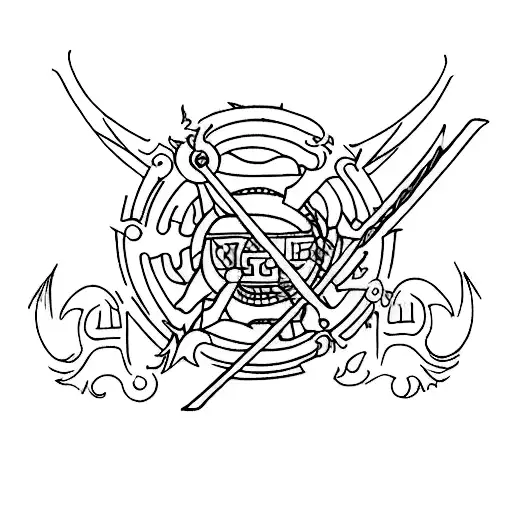 One piece, lord of the rings, percy jackson, doctor who tattoo design idea