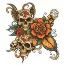 bipolar and addictiom high and lows tattoo design idea