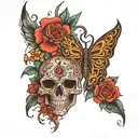 bipolar and addictiom high and lows tattoo design idea