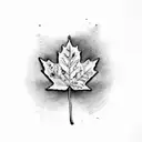 Maple Leaf tattoo design idea