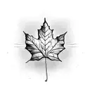 Maple Leaf tattoo design idea