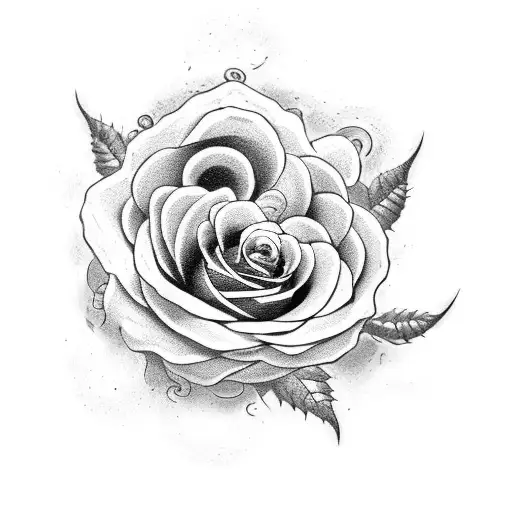serpent au milieu de plusieurs roses tattoo design idea