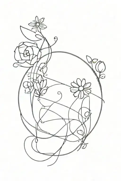 little motivating patchwork tattos of life and its beauty tattoo design idea