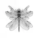 Dragonfly tattoo design idea