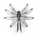 Dragonfly tattoo design idea