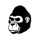 Gorilla tattoo design idea