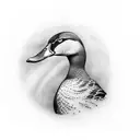 mallard duck tattoo design idea