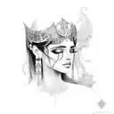 Illyrian Queen Teauta  tattoo design idea