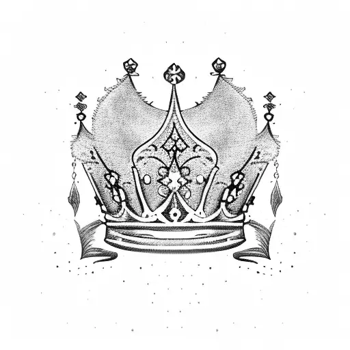 Prince Crown tattoo design idea