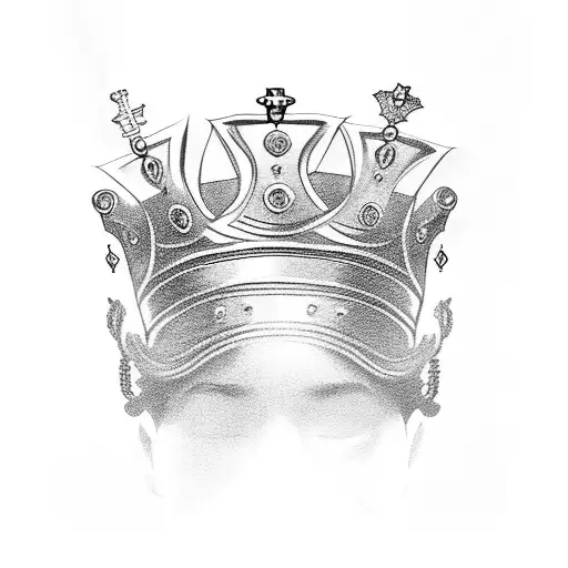 Prince Crown tattoo design idea