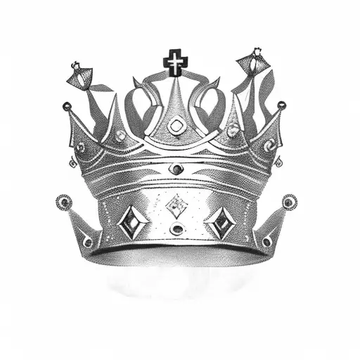 Prince Crown tattoo design idea