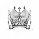 Prince Crown tattoo design idea