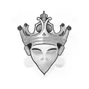 Prince Crown tattoo design idea