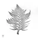 Fern Tree tattoo design idea