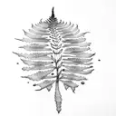 Fern Tree tattoo design idea