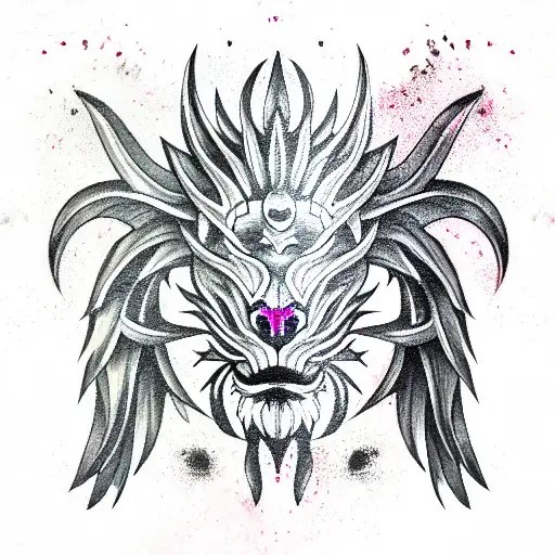 Lion dragon claws  tattoo design idea