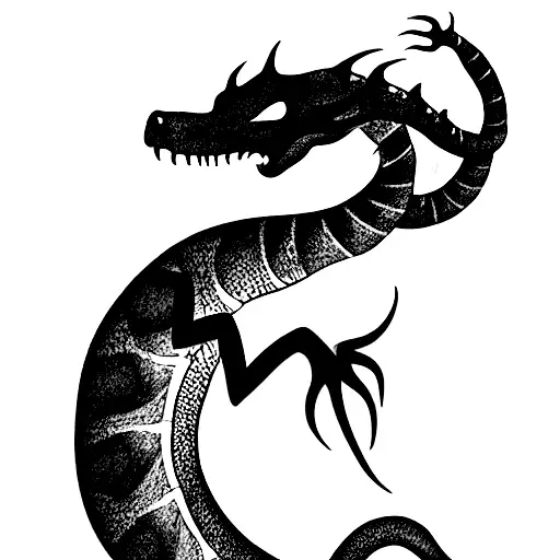 forearm dragon tattoo in 20 cm long tattoo design idea