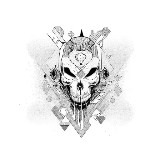 patchwork baddie vibes  tattoo design idea