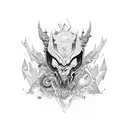 patchwork baddie vibes  tattoo design idea